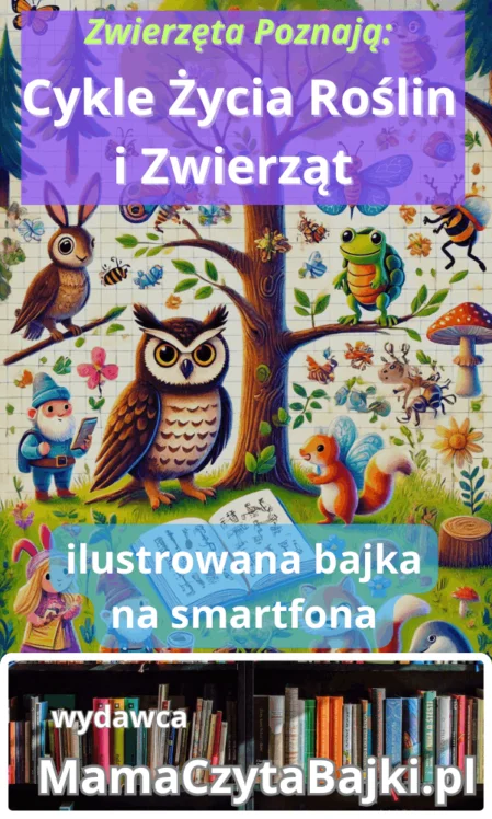 Cykle życia roślin i zwierząt - ilustrowana bajka na smartfona
